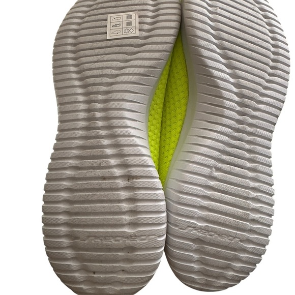 Skechers Size 10 Ultra Flex Sneakers Bright Yellow GENTLY Used - Picture 4 of 6